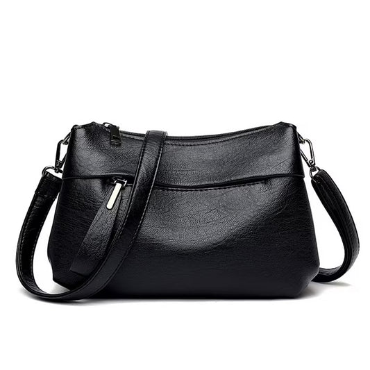 Black stylish leather bag